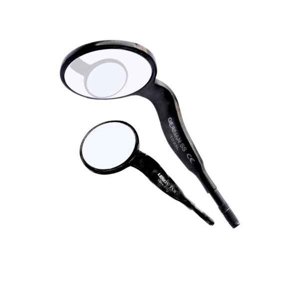 Double-Sided HD Black-line Dental Mouth Mirror Pack of 5 - Image 1