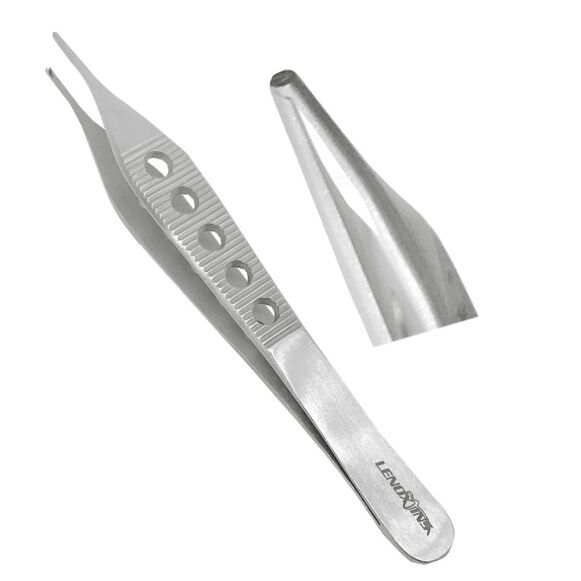 Adson Tissue Forceps 12cm 1x2 Teeth Ergonomic Handle - Image 1