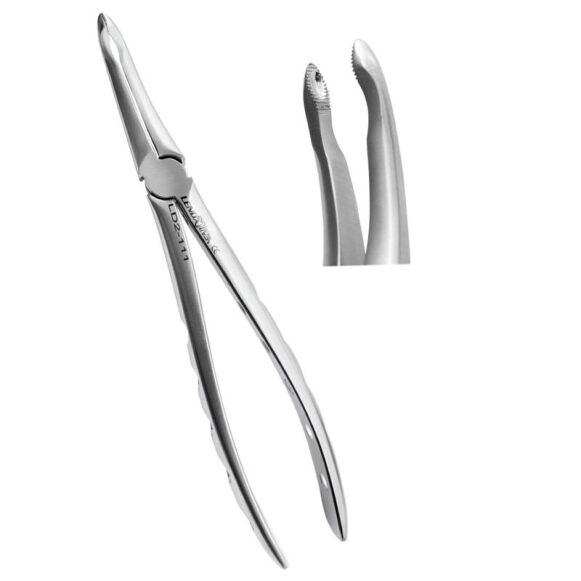 Dental Extracting Forceps Upper Roots Fig 44, Micro Serrated Edges - Image 1