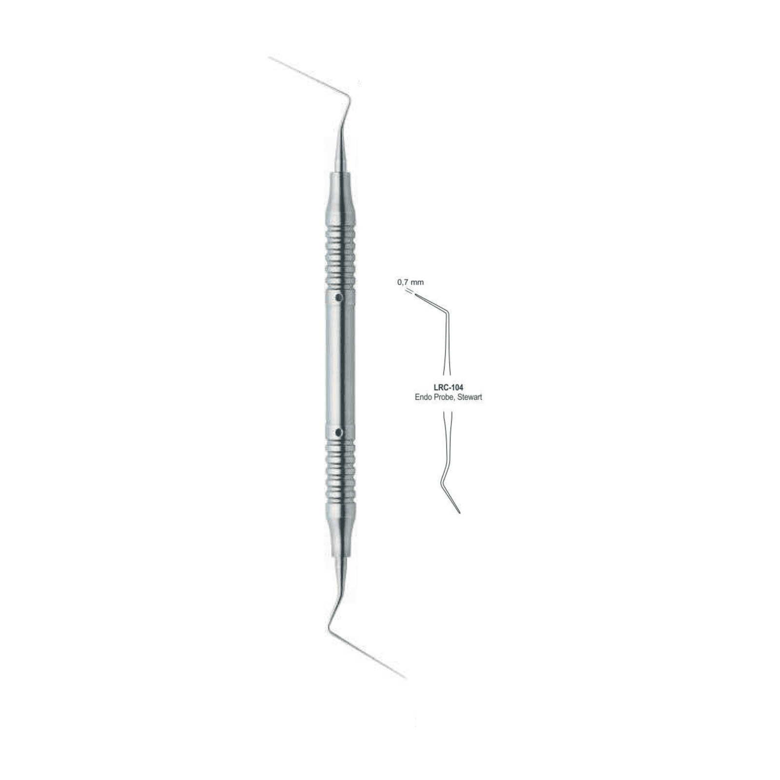 Root Canal Double Ended Endo Probe Stewart 0.7MM – Endodontic Tool