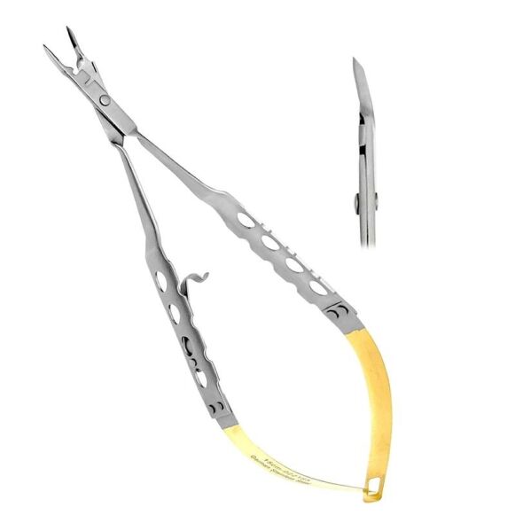 Needle Holder Micro with Cutting Edge, Thumb-Lock, CVD 15cm - Image 1