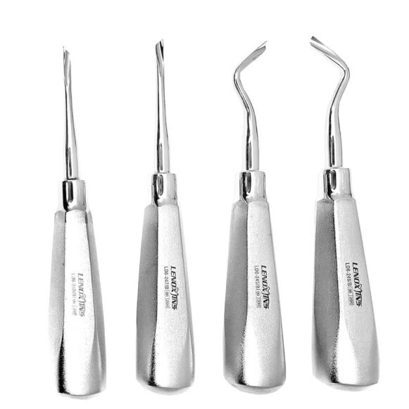 Dental-Root-Fragment-Removal-Elevators-Set-Of-4Twist-Style.-Dental-Instruments-1.jpg Root Fragment Removal Elevators Set of 4 - Image 1