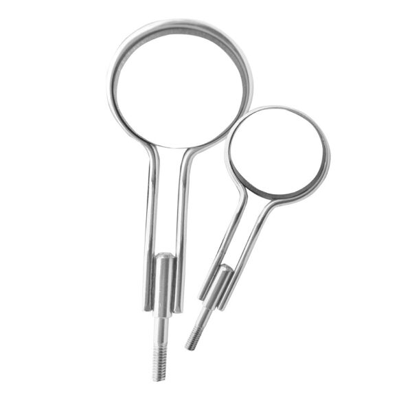 Double-Sided-Mouth-Mirror-Front-Surface-5-24mm-copy.jpg Double Sided Dental Mouth Mirrors Front Surface #5 Pack of 5 - Image 1