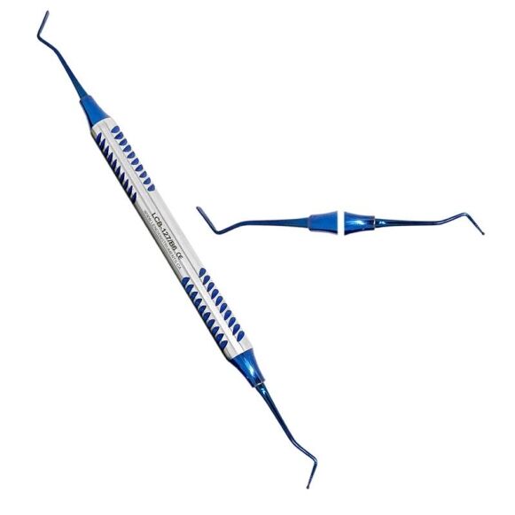 LCB-127-Dental-Composite-Filling-Instruments-Blue-Titanium-Coated-copy.jpg Composite Filling Instrument - Double Ended - Image 1