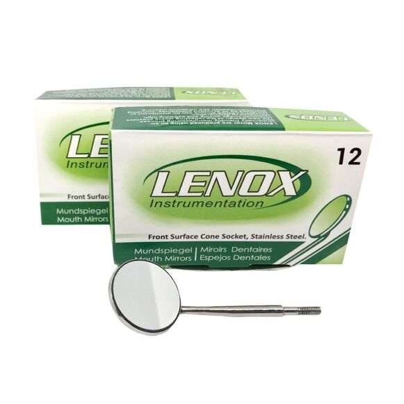 LD12-105-Mouth-Mirrors-Fig.-4-1.jpg Mouth Mirrors Fig. 4 Ø22mm Front Surface (Cone Socket) Pack of 12 - Image 1