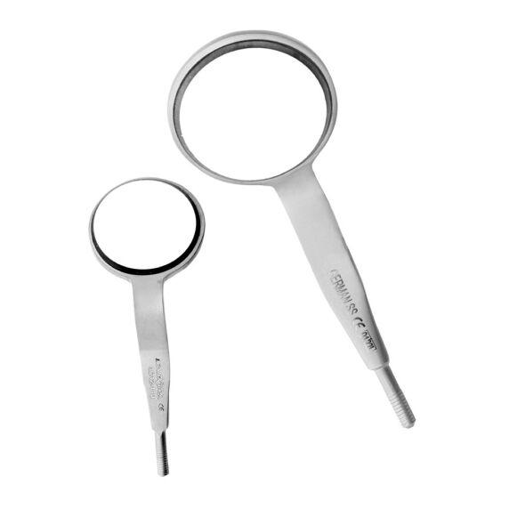 LD12-110-Double-Sided-Mouth-Mirror-5-24mm-copy.jpg Double-Sided Dental Mouth Mirrors Front Surface - Image 1