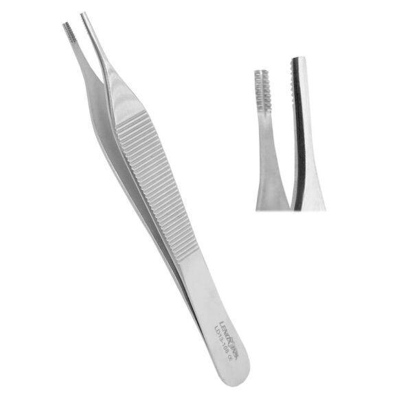 LD13-108-Adson-Brown-Tissue-Forceps-12cm-copy-scaled-1.jpg Dental Tissue Forceps Adson Brown 12cm - Image 1
