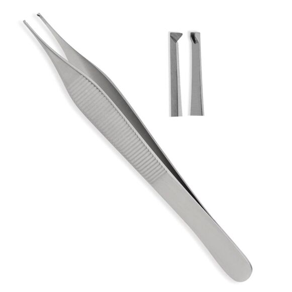 LD13-110-Adson-Tissue-Forceps-12cm-1x2-1.jpg Adson Tissue Forceps 12cm 1x2 - Image 1