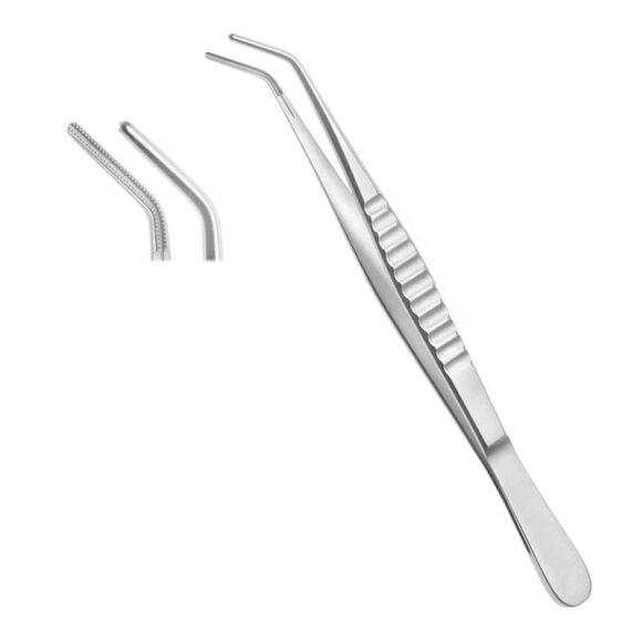 LD13-152-Debakey-Atraumatic-Tissue-Forceps-Cvd-Serrated-Teeth-16cm-1.jpg Debakey Atraumatic Tissue Forceps Cvd 16cm - Image 1