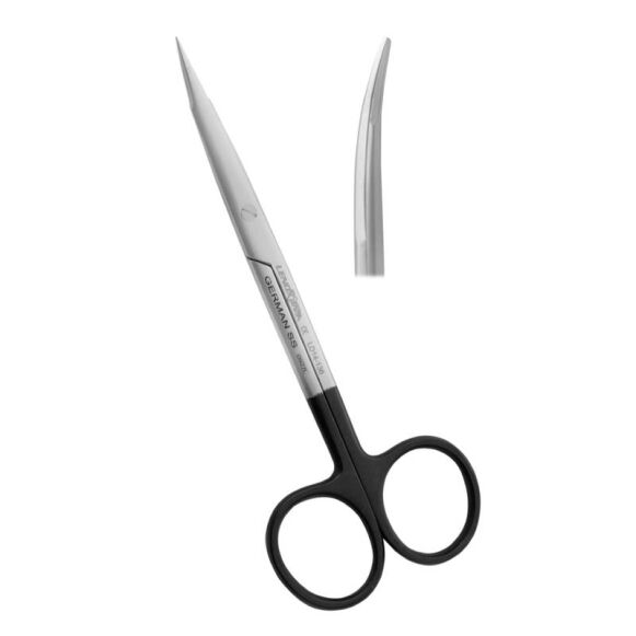 LD14-136-STEVEN-SCISSORS-13CM-SUPERCUT-MICRO-SERRATED-CURVED-1-1.jpg Steven Scissors 13cm Supercut Curved - Image 1