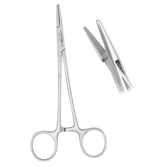 LD15-101-Halsey-Needle-Holder-13cm-Fine-Point-copy.jpg Halsey Needle Holders 13cm TC - Image 1