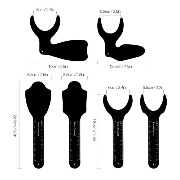 LD17-151-156-Photo-Contrast-Set-Of-6-Black-Coated-1.jpg Dental Photo Contrast Set of 6 - Image 1