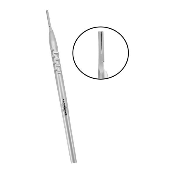LD18-101-Scalpel-Handle-16cm-Long-Straight-Round-Pattern-copy-1.jpg Round Scalpel Handle STR Long #7 - Image 1