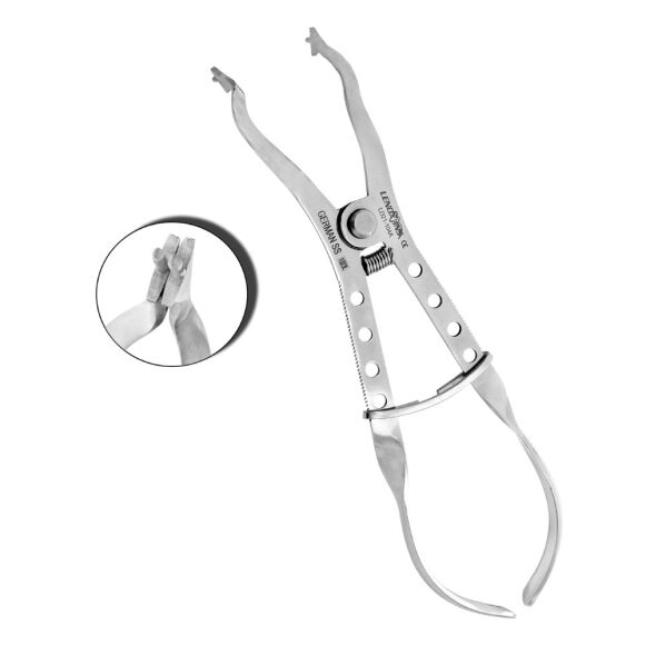 LD21-104A-Ivory-Light-Weight-Rubber-Dam-Forceps-copy-1.jpg Ivory Rubber Dam Clamps Applicator Forceps - Image 1