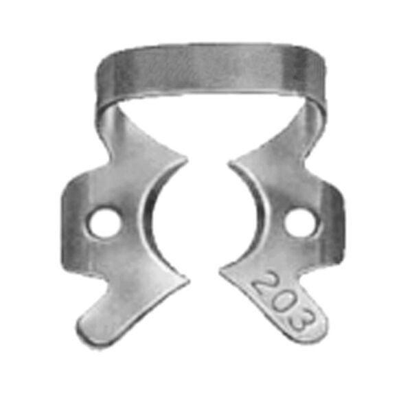 Rubber Dam Clamp Fig. 203 – Winged Lower Molar Clamp Rubber Dam Clamp Fig. 203 Stainless Steel
