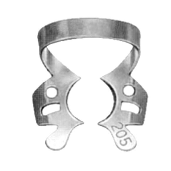 Rubber Dam Clamp Fig. 205 – Wingless Dental Clamp Rubber Dam Clamp Fig. 205 Stainless Steel