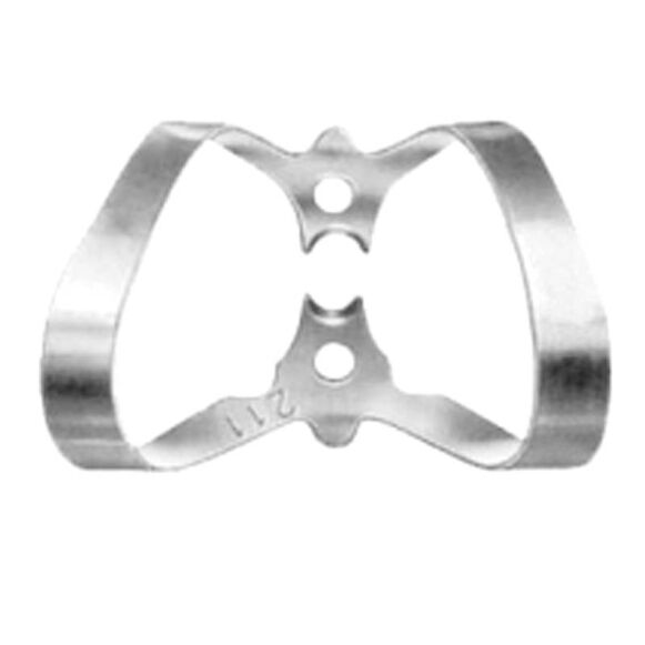 LD21-155-Rubber-Dam-Clamp-Fig.-211-1.jpg Rubber Dam Clamps Fig. 211 - Precision Dental Tool - Image 1