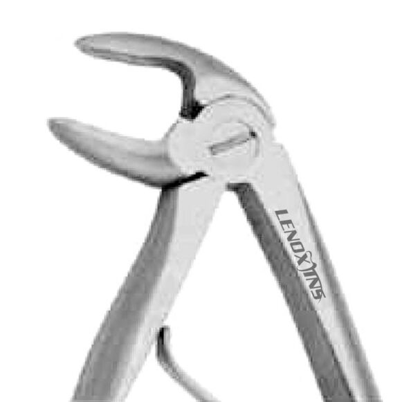 LD3-111-Baby-Extracting-Forceps-English-Pattern-Klein-6-Pedodontic-Lower-Molars-Spring-Handle.jpg Baby Extracting Forceps English Pattern Klein #6 - Image 1