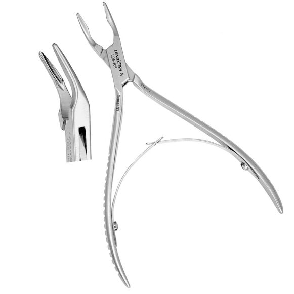 LD5-105-Dental-Bone-Rongeur-Mini-Friedman-14-1.jpg Micro Friedman Bone Rongeur 15cm 30° Curved - Image 1