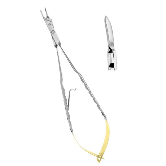 LD5002-Micro-Needle-Holder-Cutting-EdgeThumb-Lock-CVD-18cm-1.jpg Micro Needle Holder Cutting Edge, Thumb-Lock, CVD 18cm - Image 1
