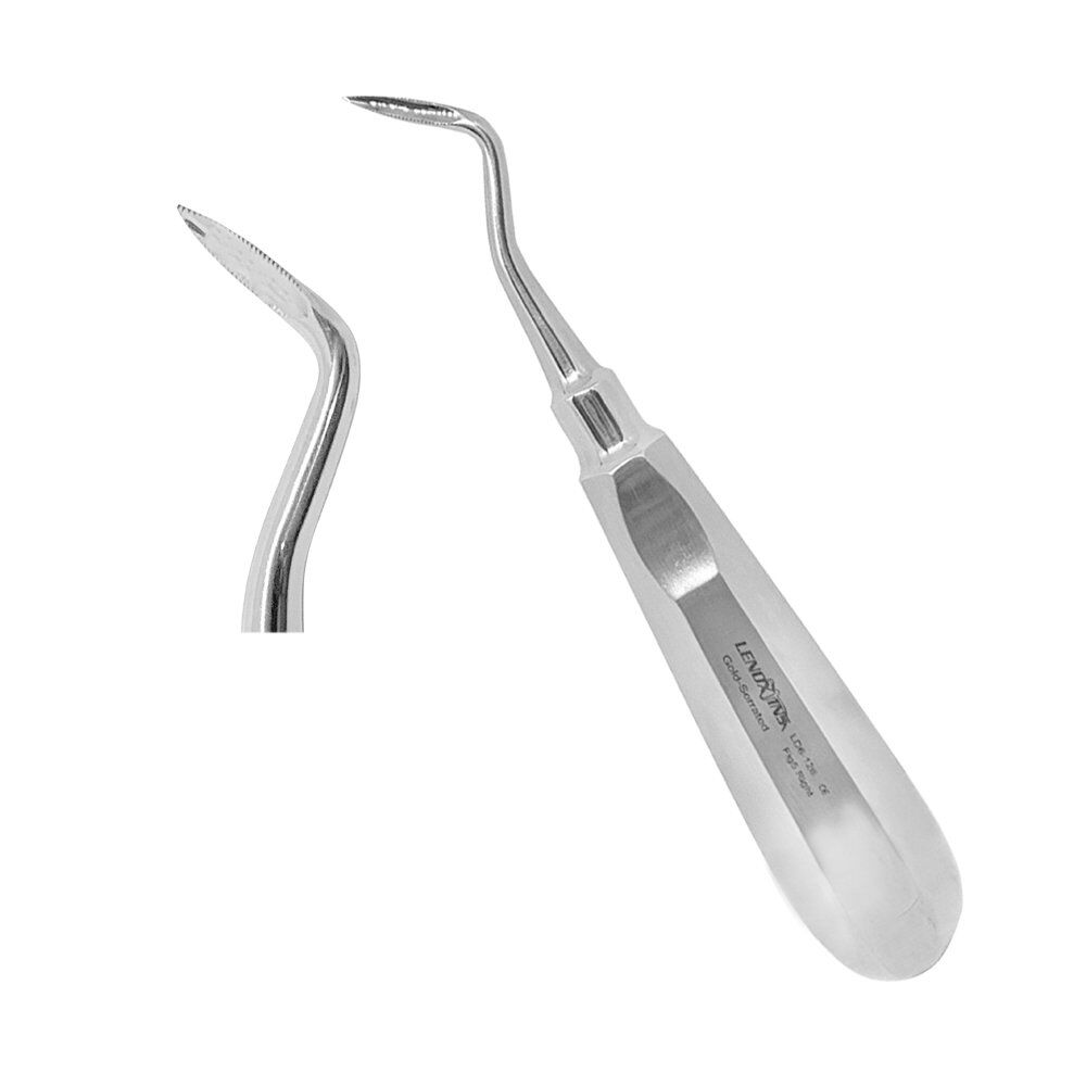 LD6-126-Apical-Dental-Root-Elevator-RIGHT-FIG-5-.-Micro-Serrated-Hollow-Handle.jpg Apical Root Elevators - Image 1