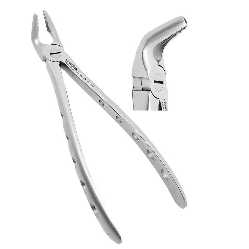 LDA1-156-Dental-Premium-Deep-Gripping-Extracting-ForcepsLOWER-PREMOLARS-PF-HAND.jpg Deep Gripping Extracting Forceps - Image 1