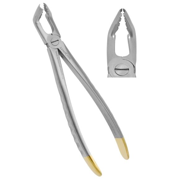 LDA1-157GS-Dental-Atraumatic-Extracting-Forceps-Lower-Molars-Dental-Instruments-copy.jpg Deep Gripping Atraumatic Universal Extraction Forceps - Image 1