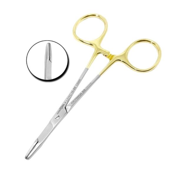 Olsen-Hegar Needle Holder with Scissors TC 12cm - Image 1
