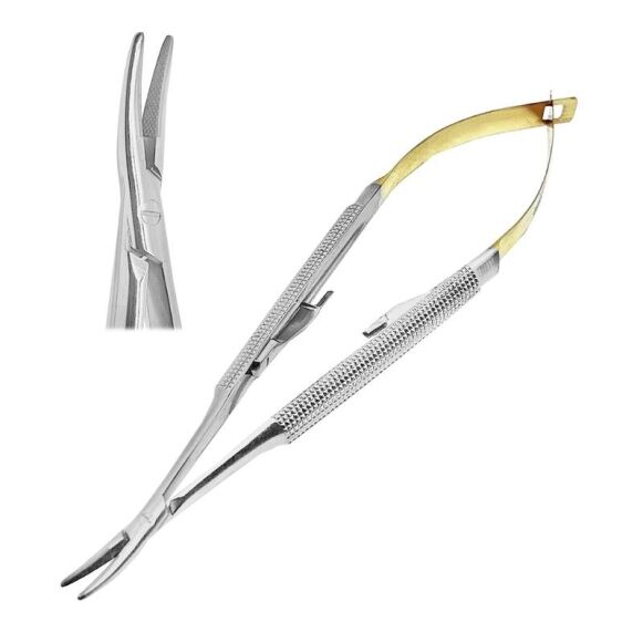 Castroviejo Needle Holders 14cm TC Curved - Image 1