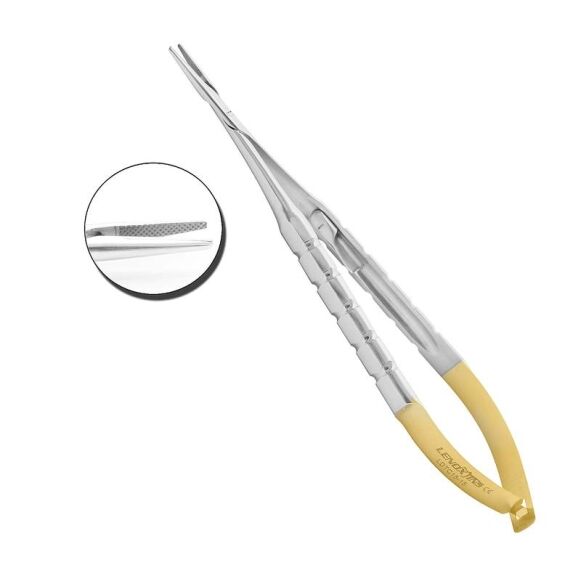 LDTC15-15-CASTEROVIEJO-NEEDLE-HOLDER-TC-FINE-POINT-STRAIGHT-14CM.jpg Castroviejo Needle Holders Fine Point 14cm TC STR - Image 1