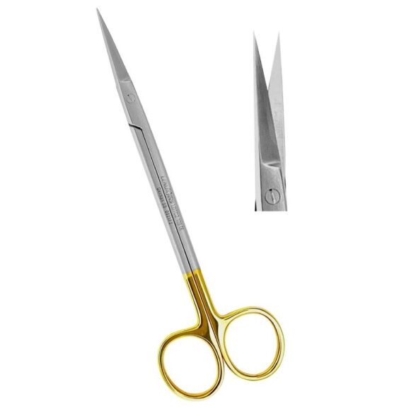 LDTC2-109-Kelly-Scissors-16cm-TC-Insert-STR.jpg Kelly Scissors 16cm Straight TC - Image 1