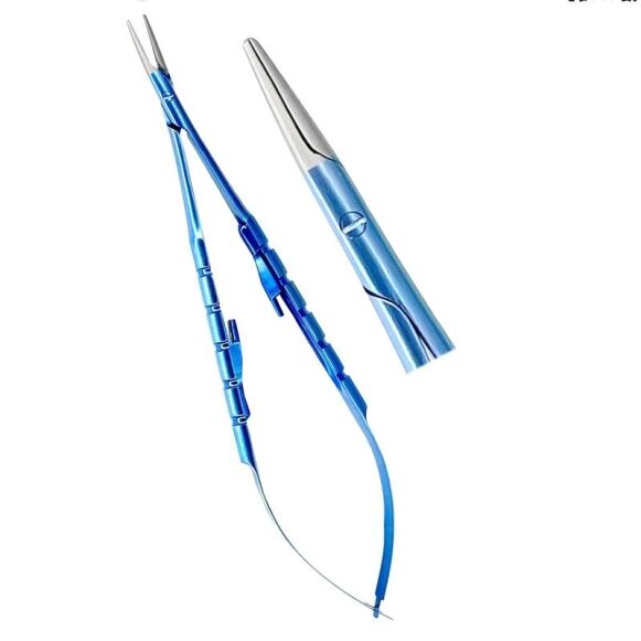 Micro Castrovijo Needle Holder Straight 16cm Titanium - Image 1