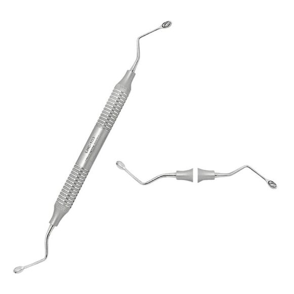 LHC-103-1X-Hemingway-4mm-4mm-German-SS-High-Quality-Dental-Instruments-copy.jpg Dental Curette Hemingway 4mm/4mm - Image 1