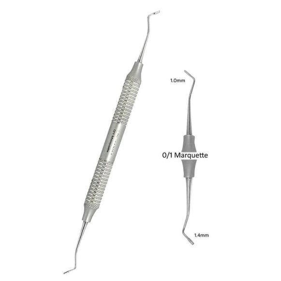 LPL-113-1X-Dental-Filling-Instruments-Pluggers-0-1-Marquette-Hollow-HandleGerman-SS.jpg Condensers 0/1 Marquette 1.0MM / 1.4MM Double Ended - Image 1