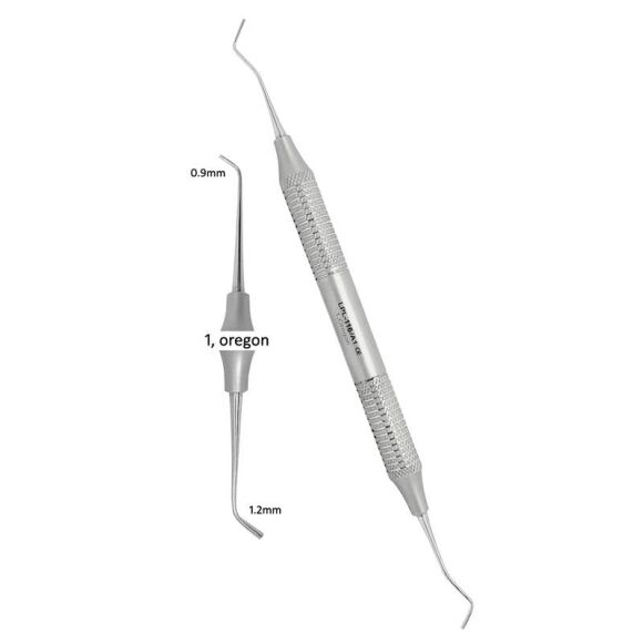 LPL-116-Dental-Pluggers-1-Oregon-Dental-Filling-Instruments-Hollow-HandleGerman-SS-copy.jpg Condensers 1, Oregon 0.9MM / 1.2MM Double Ended - Image 1