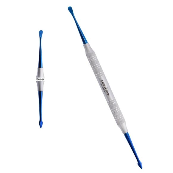 LPS-120-A1-Periodontal-Knives-Periosteal-Buser-copy-2.jpg Buser Periosteal Elevators Blue Titanium Coated - Image 1