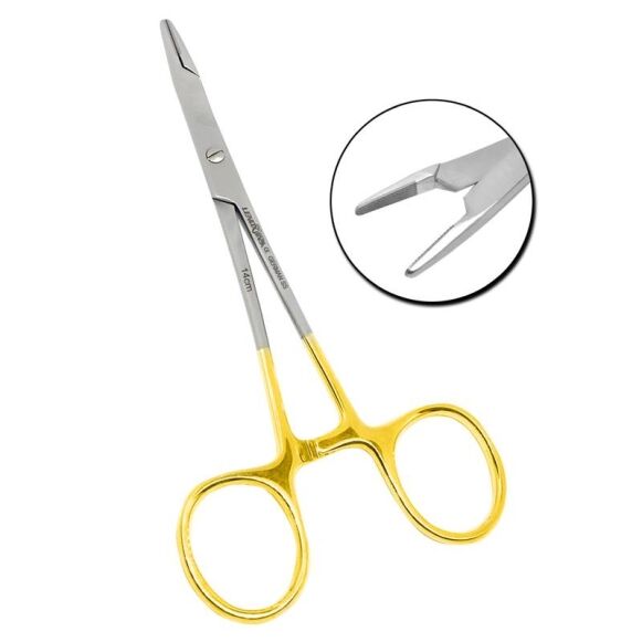 Olsen-Hager-Needle-Holder-with-Scissors-14cm-TC-Surgical-Veterinary-Instru-copy-1.jpg Olsen-Hegar Needle Holder With Scissors TC 14cm - Image 1