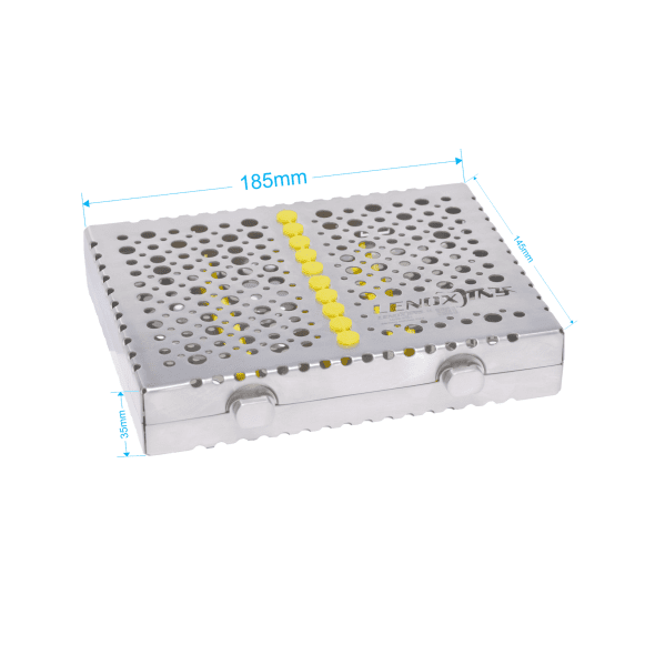 Dental Cassette For 10pcs Removeable Lid, 185x145x35mm - Image 1