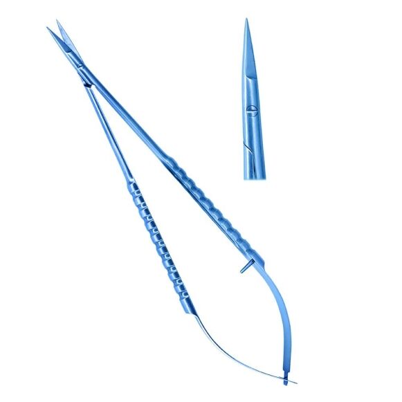 Titanium-Micro-Scissors-Castroviejo-17cm-Straight-Surgical-Dental-Instruments-copy-1.jpg Micro Scissors Castroviejo 17cm Straight Titanium - Image 1