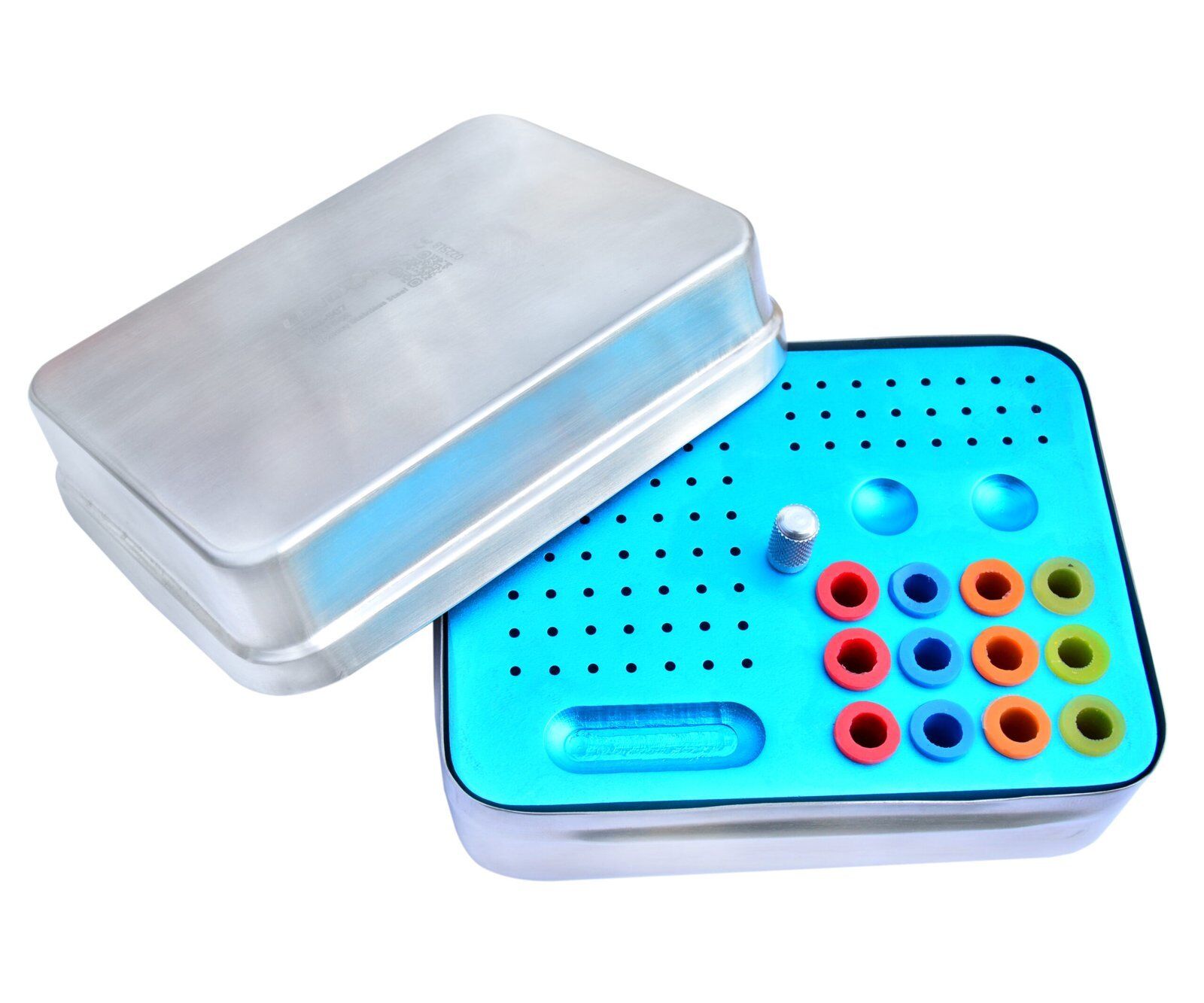 Aluminium Endo Box Autoclavable 87 Holes 2mm - Image 1