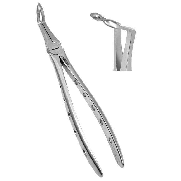 Dental Extracting Forceps Lower Roots, Micro Serrated Edges - Image 1