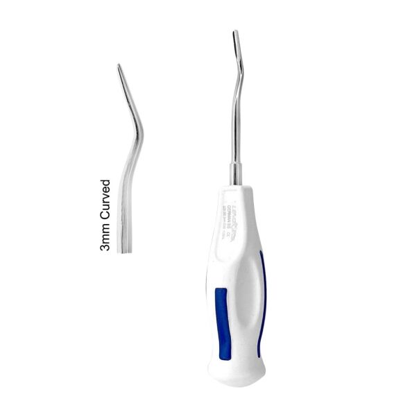 Dental Luxating Elevator Inverted Curved 3mm - Image 1