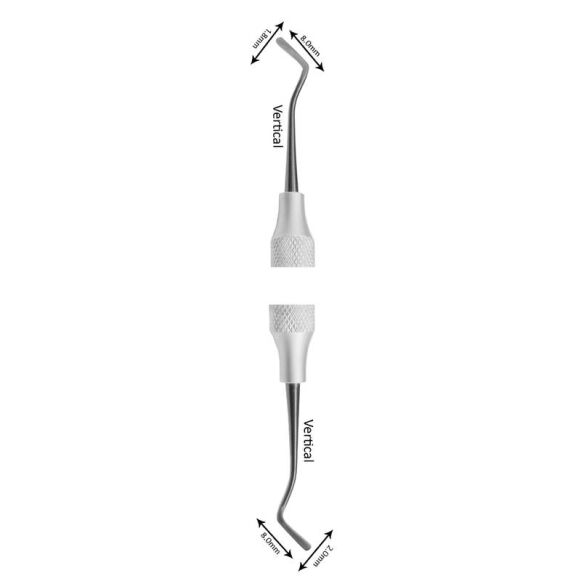 Composite Filling Instruments Double ended Vertical Composite Filling Instruments Double Ended Vertical 1.8x8.00MM / 2.00x8.00MM - Precision Restorative Tool1.8x8.00MM / 2.00x8.00MM - Image 1
