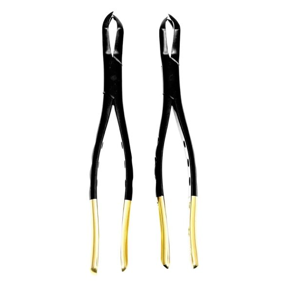 Extracting Forceps Set Fig. 88R - 88L Upper Molars BLACK-GOLD - Image 1