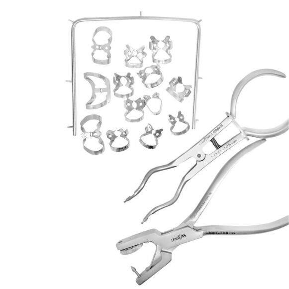 Rubber Dam Instruments Set - Comprehensive Dental Kit - Image 1